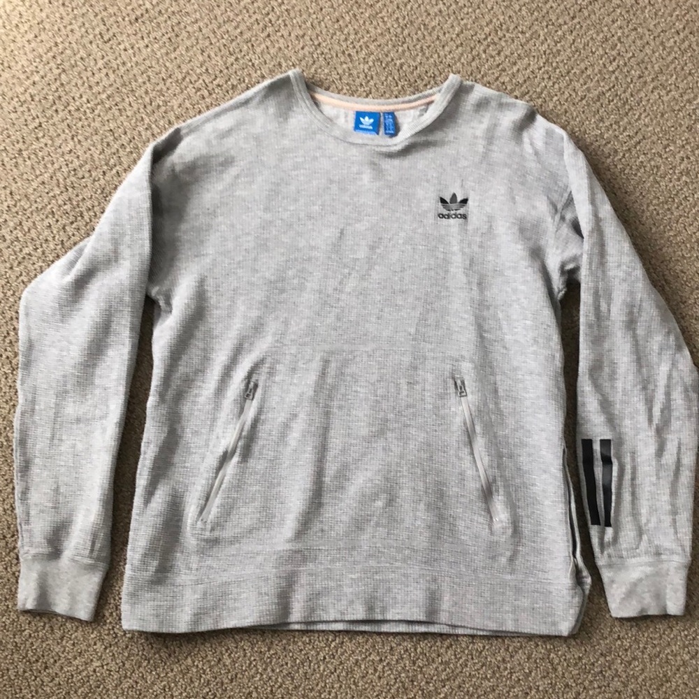 [Adidas] Gray Sweater - L